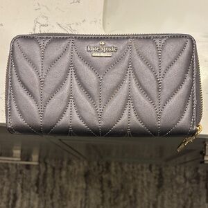 Kate Spade Metallic Quilted Wallet
